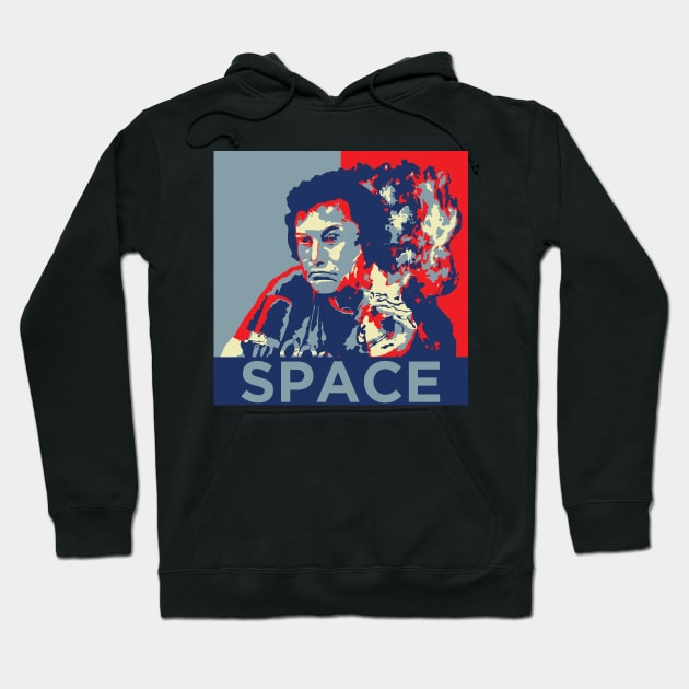 Elon Musk - Space poster Hoodie by raulchirai